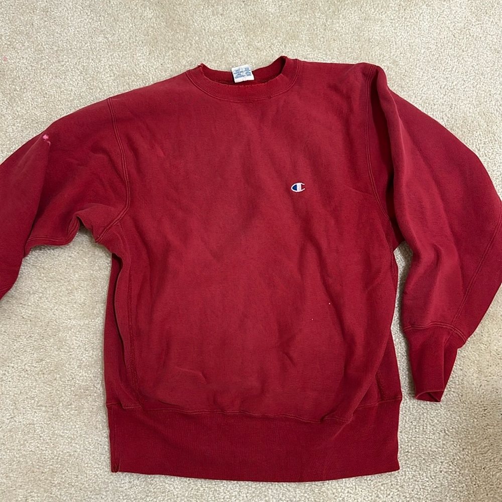 Red vintage champion crewneck